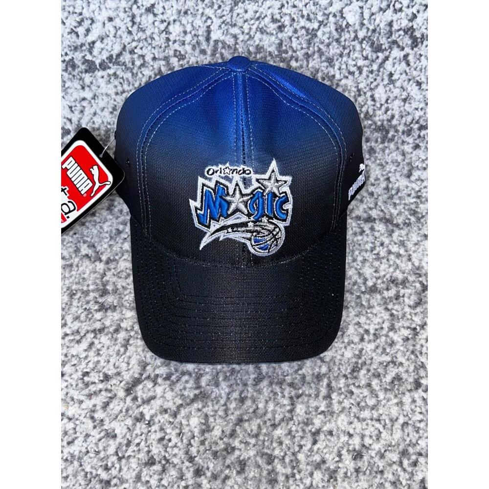 Orlando Magic Puma A.T.A. Adjustable Hat Cap Black Blue NBA New w Tags Vintage